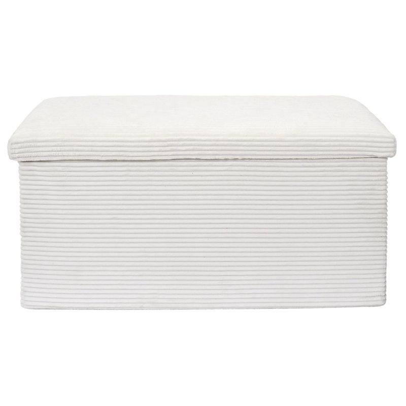 Banca Plegable Tapizada Pana Blanco