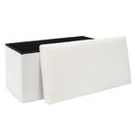 Banca Plegable Tapizada Pana Blanco