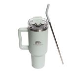 Vaso Térmico con Pajilla 887 Ml Verde Menta
