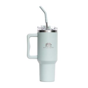 Vaso Térmico con Pajilla 887 Ml Verde Menta
