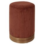 Banco Tapizado Tipo Pana Corinto con Base de Madera