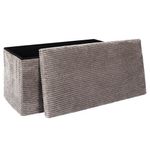 Banca Plegable Tapizada Taupe