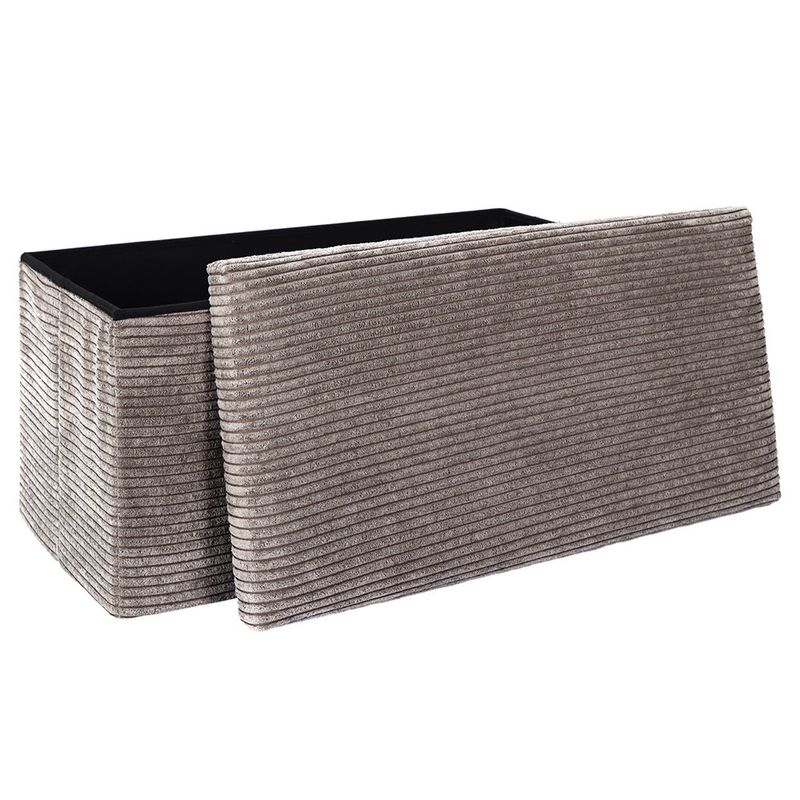 Banca Plegable Tapizada Taupe