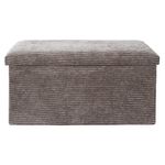 Banca Plegable Tapizada Taupe