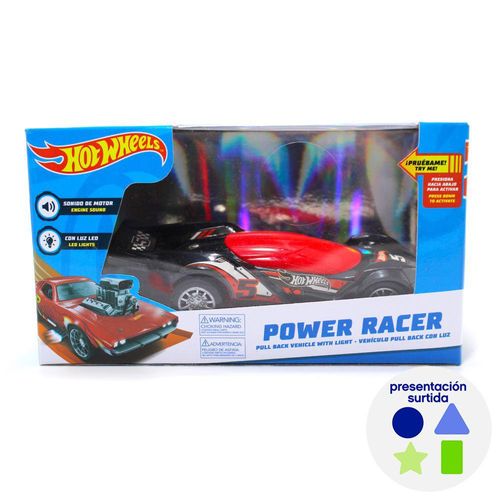 Vehículo Hot Wheels Light & Sound Pullback