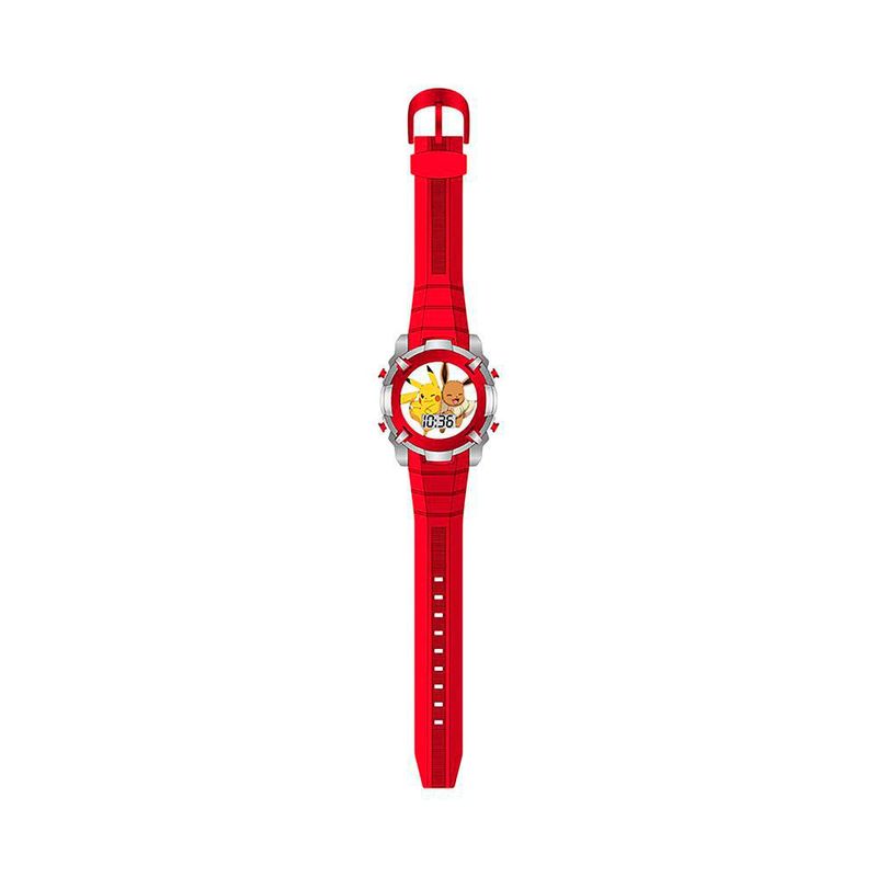 Reloj Pokémon LCD Parpadeante Correa Roja