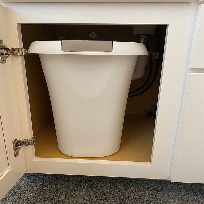 Basurero Plástico de 20 L Blanco