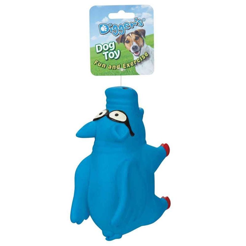Juguete para Perro de Cerdito Azul