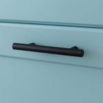 Halador Negro Mate Barra 96mm Rish