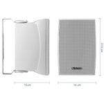 Par de Bocinas de 2 Vías para Intemperie de 600 W