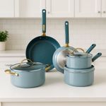 Batería de Cocina Azul Antiadherente 12 Pzs