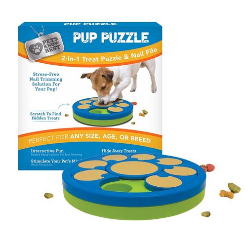 Plato Interactivo para Perro Estilo Rompecabezas