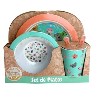 Vajilla Infantil 5 Pzas Bosque Encantado