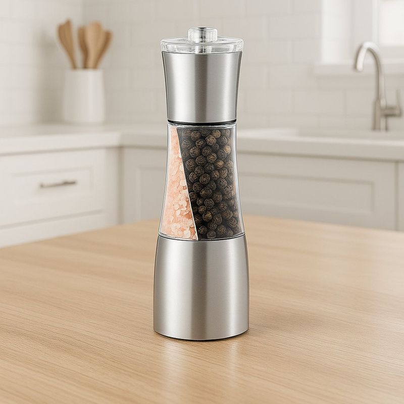 Pimentero de Vidrio con Mecanismo de Acero