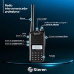 Radio Intercomunicador Profesional con Teclado Alcance de 7 Km