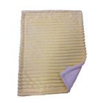 Manta de Franela Acanalada Amarilla para Bebé