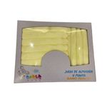 Manta de Franela Acanalada Amarilla para Bebé