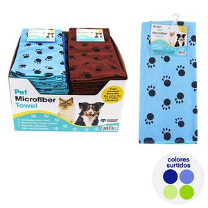 Toalla de Microfibra para Perro Colores Surtidos