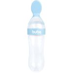 Cuchara de Silicona Blanda Azul para Bebé
