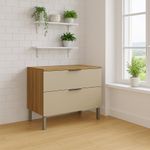 Gabinete de Cocina Beige con 2 Gavetas