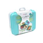 Bento de 2 Niveles Celeste con Cubiertos