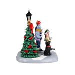 Figura Familia Cantando Villancicos para Villa Navideña