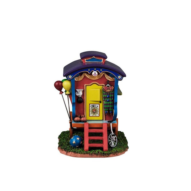 Figura Camper del Payaso Amigable para Villa Navideña