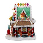 Tienda de Paletas “Lollipop” con Luz LED para Villa Navideña