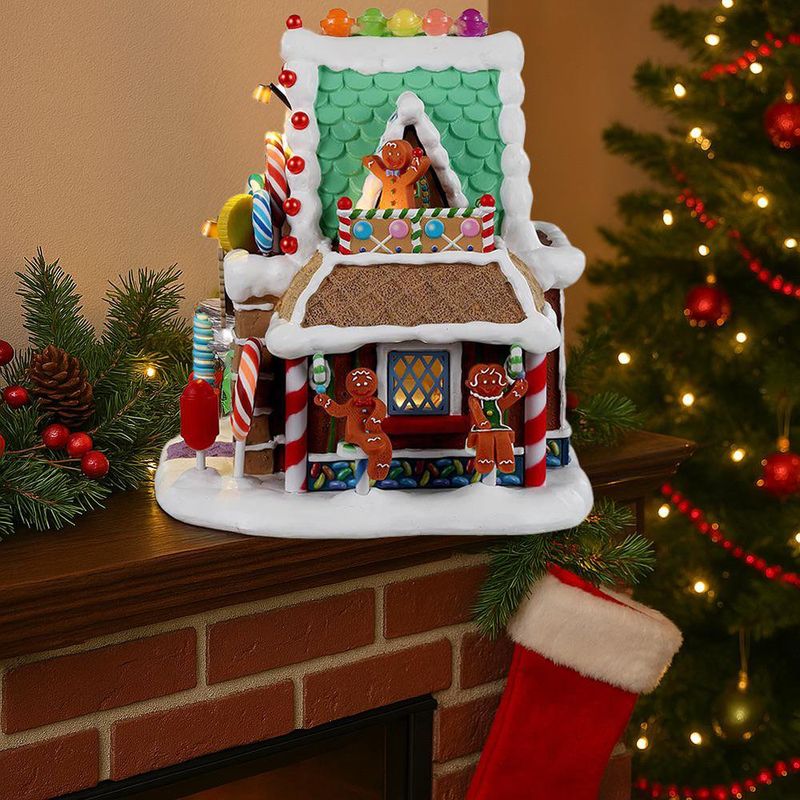 Tienda de Paletas “Lollipop” con Luz LED para Villa Navideña