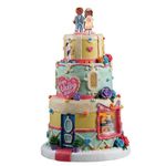Figura de Decoración Pastel de Bodas de Wendy para Villa Navideña