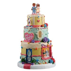 Figura de Decoración Pastel de Bodas de Wendy para Villa Navideña