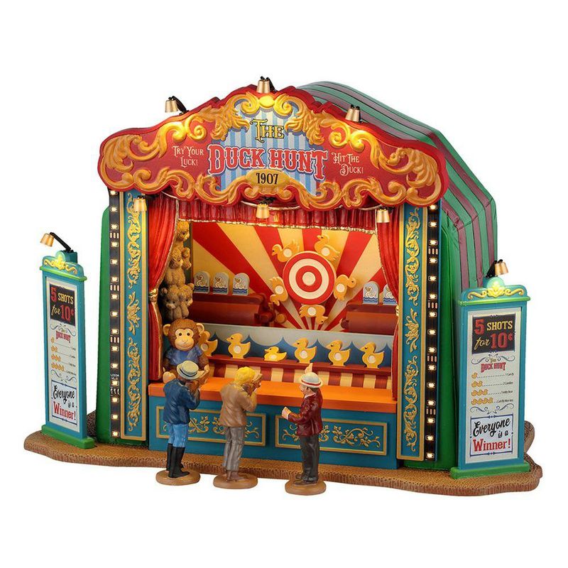 Atracción del Tiro al Pato para Villa Navideña con Movimiento y Luz