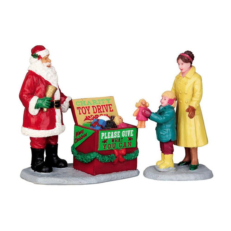 Set de 2 Figuras Época de Regalar para Villa Navideña