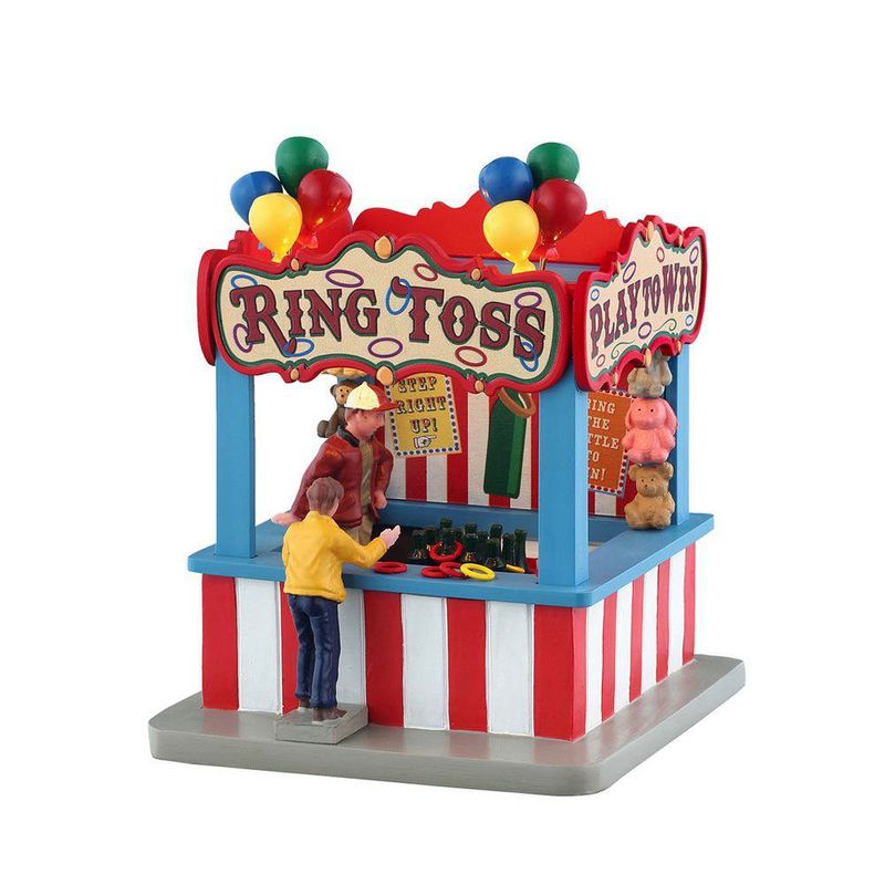 Juego de Lanzar Aros en Feria para Villa Navideña