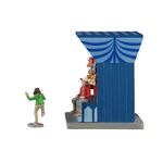 Figura Puesto de Juego de Latas con Luz LED para Villa Navideña