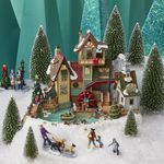 Molino “Rocky River” con Movimiento y Luz LED para Villa Navideña