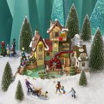 Molino “Rocky River” con Movimiento y Luz LED para Villa Navideña