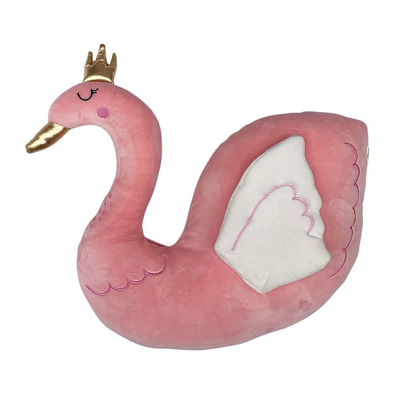 Cojín Decorativo Forma Cisne Rosa