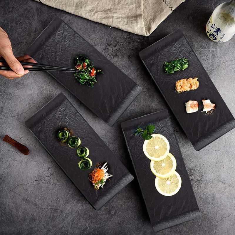 Fuente De Porcelana Color Negro 6X3 Plg - Wilmax