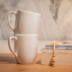 Taza Granito Blanco 14 Oz