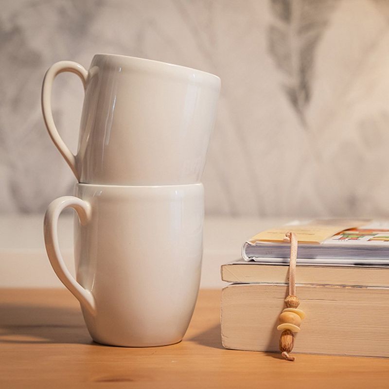 Taza Granito Blanco 14 Oz