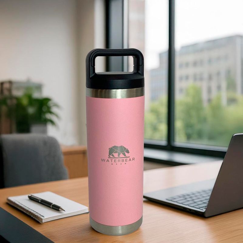 Vaso Térmico Rosado Acero Inoxidable