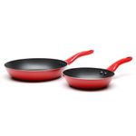 Set De Sartenes 18 y 24 Cm Rojo 2 Pzas - Nordika