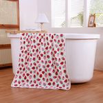 Toalla de Baño Estampado Fresas