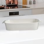 Set De Bandejas De Porcelana Rectangulares 2 Pzas