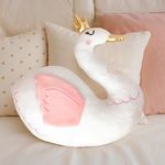Cojín Decorativo Infantil Cisne Blanco