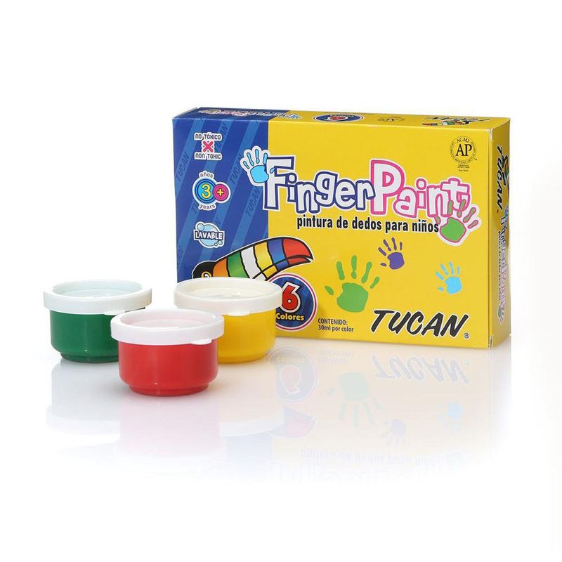 Témpera De Dedos Para Manualidades 6 Colores - Tucan