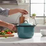 Olla Convexa de Acero Esmaltado de 16 cm