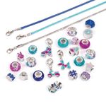 Set De Creación De Pulseras De Encanto Azul Puro 27 Pzas - Make It Real
