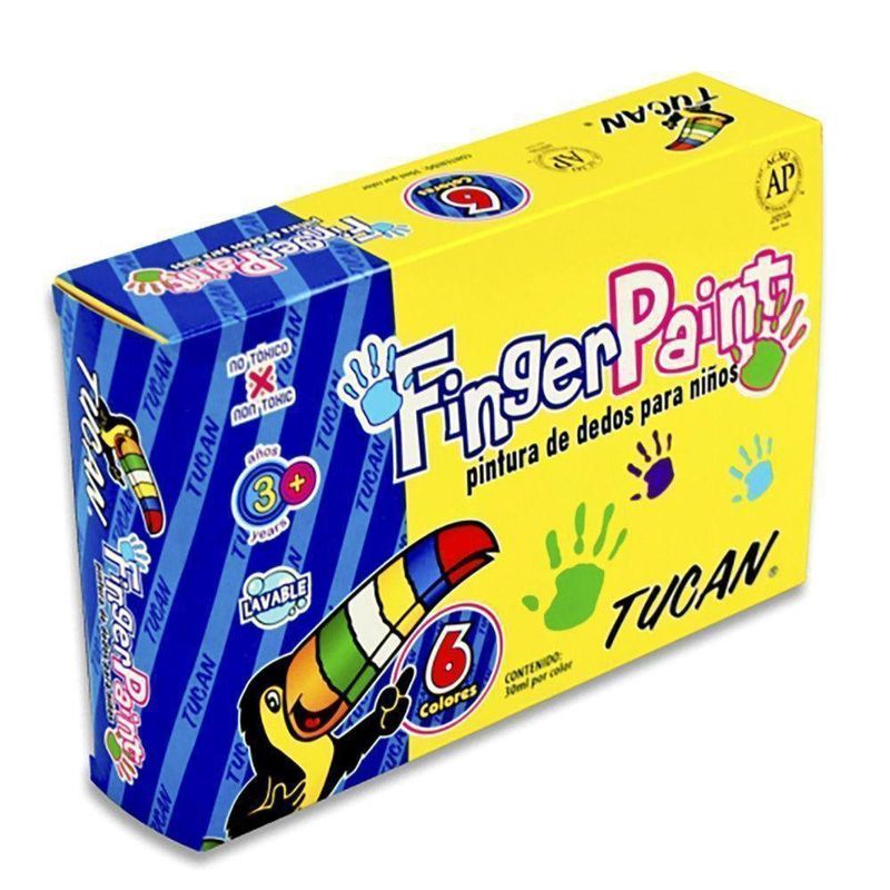 Témpera De Dedos Para Manualidades 6 Colores - Tucan